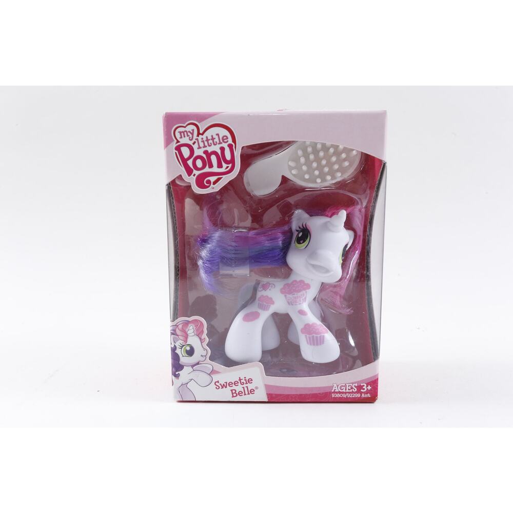 My Little Pony, Sweetie Belle, White, Plastic, Toy, Horse, Comb, Figure